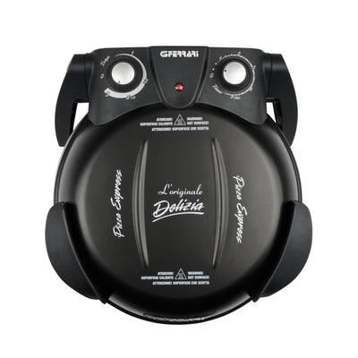Pizza Maker | G3Ferrari Delizia Delight Black | Italian Pizza Making Machine Black - Global Gadgets