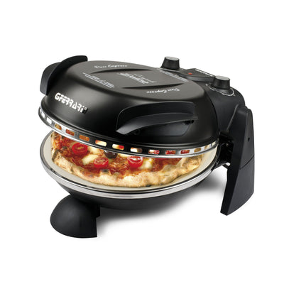 Pizza Maker | G3Ferrari Delizia Delight Black | Italian Pizza Making Machine Black - Global Gadgets