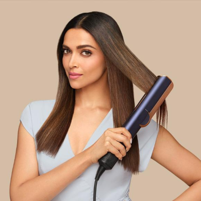 Dyson Airstrait™ dryer and straightener (Prussian Blue/Rich Copper)