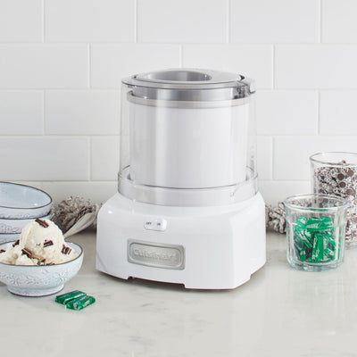 Cuisinart ICE-100 1.5-Quart Ice Cream and Gelato Maker, Fully Automatic  with a Commercial Quality Compressor and 2-Paddles, 10-Minute Keep Cool