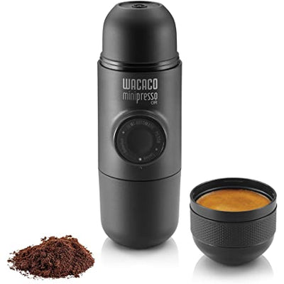 CERA+ Portable Espresso Machine, Self-Heating Electric Coffee Maker, 20 Bar  Pressure Compatible with NS Pods & Ground Coffee for Travel, Camping